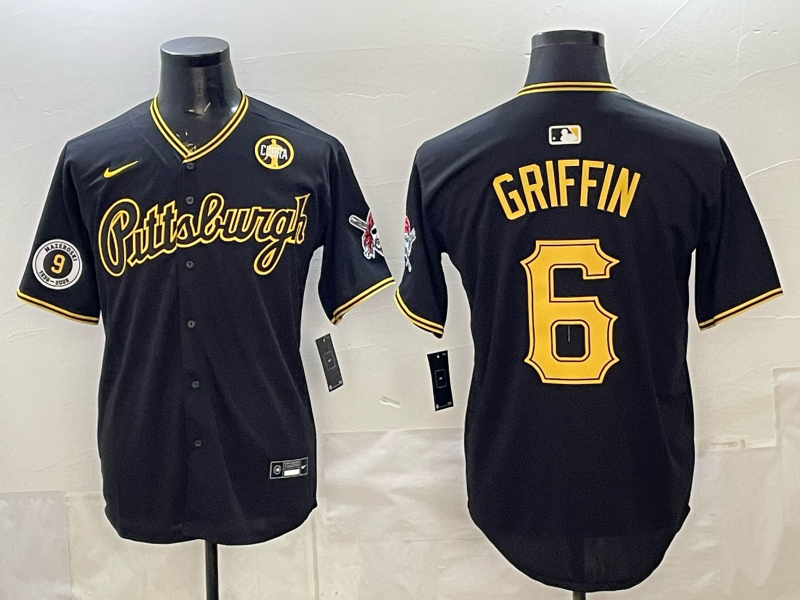 Men Pittsburgh Pirates #6 Griffin black Game 2026 Nike MLB Jersey 0401001->pittsburgh pirates->MLB Jersey